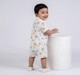 Toddler Boy's Tropical Beach Print Button-Down Shirt and Shorts Set
