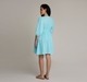 Ed-a-Mamma Embroidered Maternity Dress - Blue