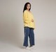 Ed-a-Mamma Maternity Shirt with allover schiffli embroidered-Yellow