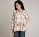 Ed-a-Mamma Maternity Checks Shirt-Beige