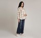 Ed-a-Mamma Maternity Checks Shirt-Beige