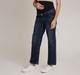 Ed-a-Mamma Floral Stickon Stud Maternity Jean -Dk Blue
