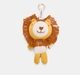 Ed-a-Mamma Flat knit Peach key chain Lion doll
