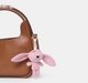 Ed-a-Mamma Flat knit Blue key chain Bunny doll