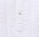 Ed-a-Mamma Infant Boys White Cotton Textured Romper with Front Button Closure