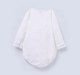 Ed-a-Mamma Infant Boys White Cotton Textured Romper with Front Button Closure