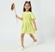 Ed-a-Mamma Girls Printed Dress Green