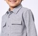 Ed-a-Mamma Kids Boys Shirt GREY