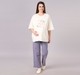 Maternity Clothing  Denim Solid Lilac