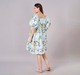 Maternity Clothing  Dress Printed Light Blue
