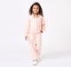 Girls Elegant Light Pink Embroidered Co-Ord Set