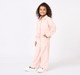 Girls Elegant Light Pink Embroidered Co-Ord Set