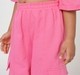 Girls Bright Pink Short Sleeve Sweatshirt & Cargo Jogger Co-ord Set