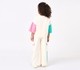 Girls Cream Active Graphic T-Shirt & Cargo Pants Set