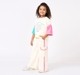 Girls Cream Active Graphic T-Shirt & Cargo Pants Set
