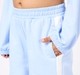 Girls Light Blue Winning Print Sweatshirt & Pants Co-ord Set