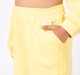 Girls Sun Yellow Lace Panel Tracksuit Set