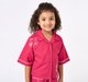 Girls Fuchsia Magenta Floral Checked Casual Set