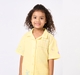 Girls Lemon Yellow Crinkle Cotton Summer Set