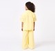 Girls Lemon Yellow Crinkle Cotton Summer Set