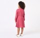 Girls Elegant Rose Pink Embroidered Tassel Dress