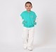 Girls Sea Green & White Varsity Baseball Bomber Jacket