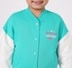 Girls Sea Green & White Varsity Baseball Bomber Jacket