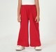 Girls Bright Red Wide-Leg Sweatpants / Trousers