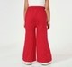 Girls Bright Red Wide-Leg Sweatpants / Trousers