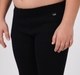 Girls Black Ribbed Elastic Stretch Leggings