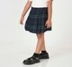 Girls Navy & Green Plaid Pleated Skirt