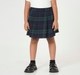 Girls Navy & Green Plaid Pleated Skirt