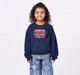 Girls Junior League Navy Blue Academic Sweatshirt