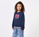 Girls Junior League Navy Blue Academic Sweatshirt