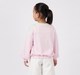 Girls Light Pink Floral Number '09' Graphic Sweatshirt with Mint Trim