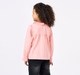 Girls Soft Pink Full Sleeve Top with Heart Appliques