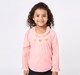 Girls Soft Pink Full Sleeve Top with Heart Appliques
