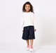 Girls Off-White Relaxed Sweatshirt with Rhinestone Bows