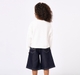 Girls Off-White Relaxed Sweatshirt with Rhinestone Bows