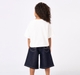 Girls Classic White Crew Neck Tee with Rhinestone Bows