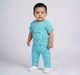 Baby Boys 2-Piece Co-ord Clothing Set - Bright Blue Hedgehog Textured Top & Matching Pants