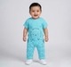 Baby Boys 2-Piece Co-ord Clothing Set - Bright Blue Hedgehog Textured Top & Matching Pants