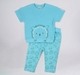 Baby Boys 2-Piece Co-ord Clothing Set - Bright Blue Hedgehog Textured Top & Matching Pants