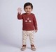 Baby Boys Rust Red 'Woodland Friends' Sweatshirt & Printed Jogger Set