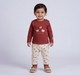 Baby Boys Rust Red 'Woodland Friends' Sweatshirt & Printed Jogger Set