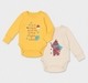 Baby Girls Lilac Ribbed Long Sleeve Top with Ruffle Shoulders and Deer Patch