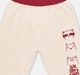 Baby Boys Pack of 2 Cargo & Graphic Jogger Pants - Cream Animal & Dusty Red Cargo