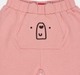 Baby Pack of 2 Waffle & Ribbed Pants - Pink Bear Pocket & Blue Printed Pockets
