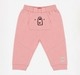 Baby Pack of 2 Waffle & Ribbed Pants - Pink Bear Pocket & Blue Printed Pockets