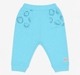 Baby Pack of 2 Waffle & Ribbed Pants - Pink Bear Pocket & Blue Printed Pockets